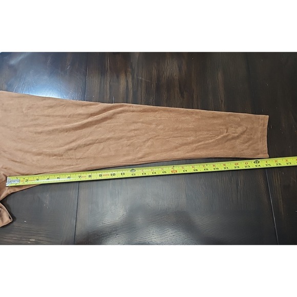 BAGATELLE Collection Tan Faux Suede Leggings Skinny Pants Size Medium - Picture 8 of 8